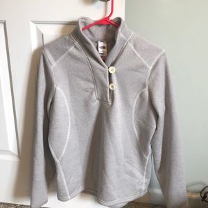 The North Face button up sweatshirt